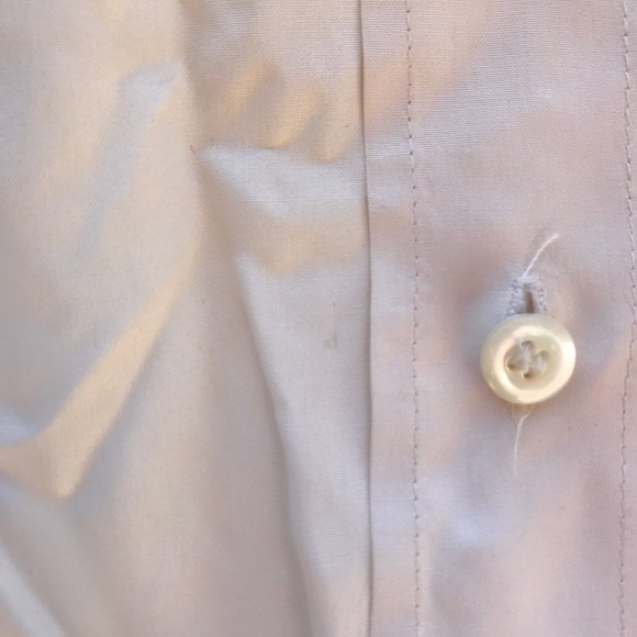 J-Crew Silk Cream Button Down Top, Size Medium - Picture 4 of 10